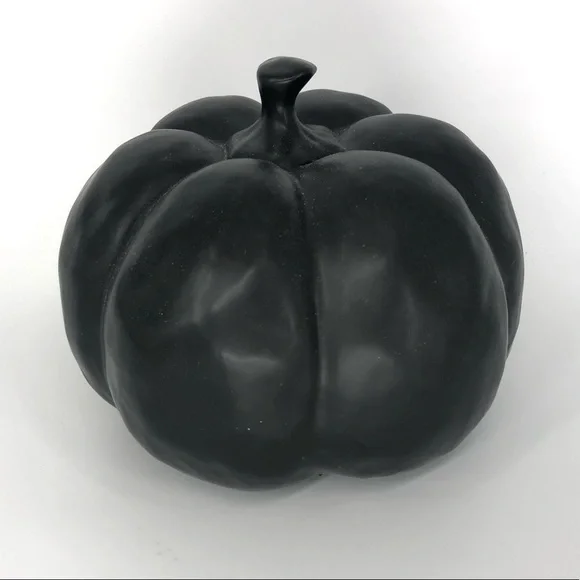 Rae Dunn Boo Pumpkin Black Large Halloween Decor Ceramic Large Letter - Picture 2 of 5